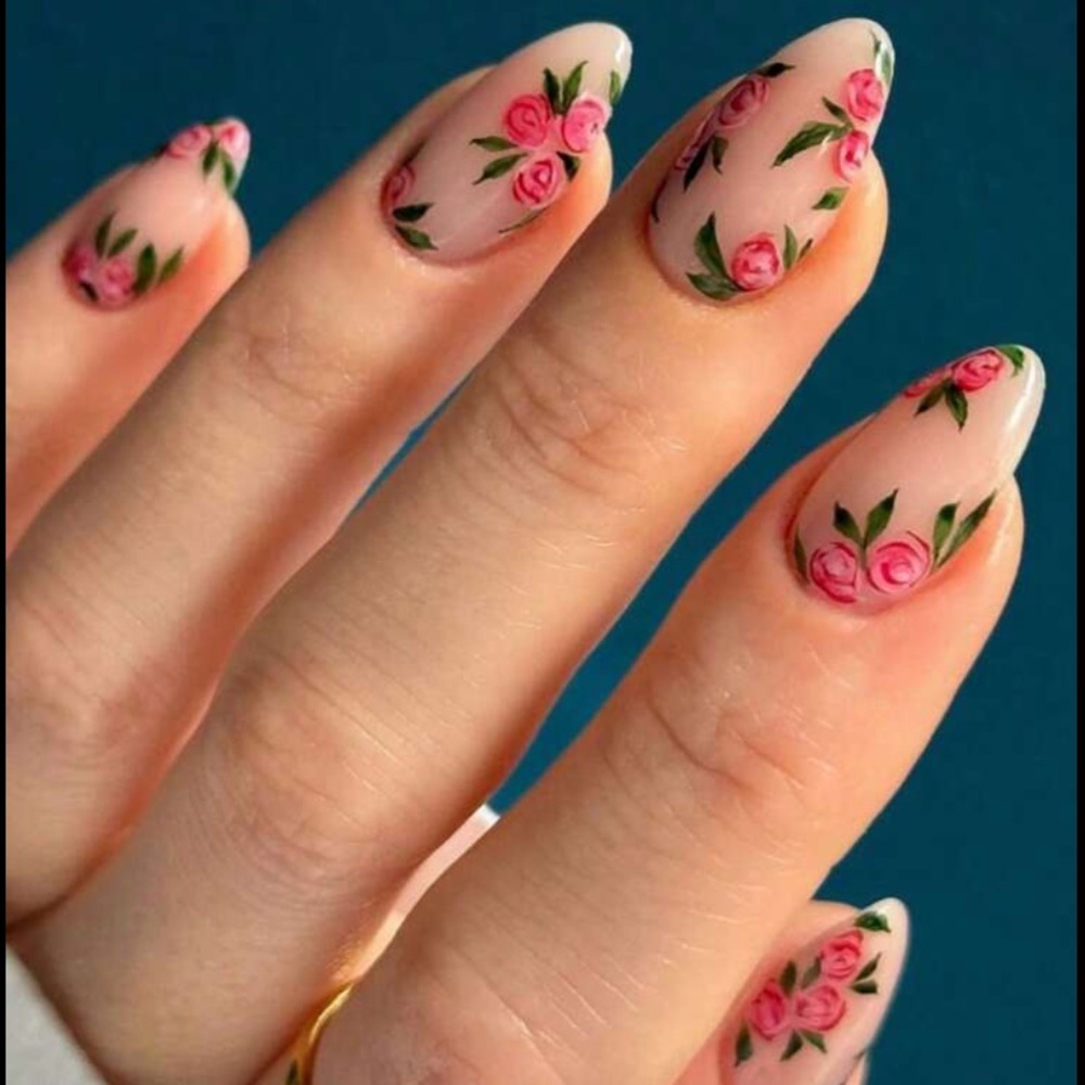 Flower Press On Nails